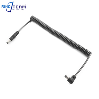 DC-Stecker zu Stecker 5,5x2,5mm Netzteil Spiral kabel BMCC-Kabel DC-Stecker abgewinkelt und gerade Stecker buchse