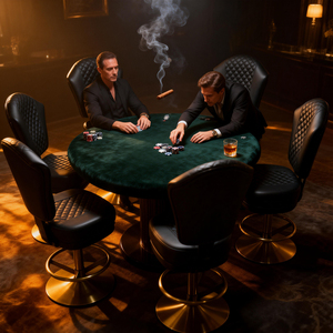 Ghế chơi bài da cao cấp hiện đại, chất lượng cao, dùng cho thương mại, có đế kim loại điều chỉnh được, thích hợp cho nhà hàng và phòng tập thể dục - Product Image 3