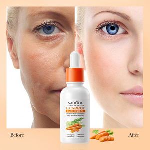 Nouveaux produits de beauté éclaircissants et blanchissants de la série Carotte biologique SADOER, marque privée, soins de la peau coréens, sérum à la vitamine C pour la peau - Product Image 5