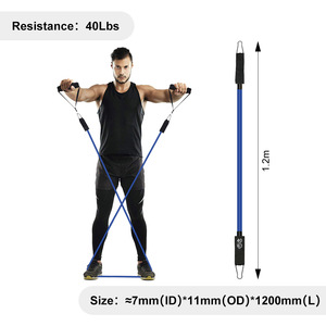 Multi Style TPE Elastic Pull Rope Resistance <b>Band</b> Tubes Fitness Set Home Gym Strength Training Full Body <b>Workout</b> Customizable - Product Image 3