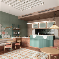 Meubles de vitrine pour boulangerie, pâtisserie, café, design d'intérieur, vitrine en verre sur mesure, comptoir de bar, rénovation de café, magasin de thé