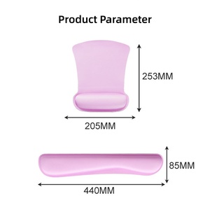Custom Color Shape Non-Slip Base Ergonomic <b>Wrist</b> <b>Rest</b> Mouse Pad and Keyboard <b>Wrist</b> Support Set for Home Office Typing - Product Image 2