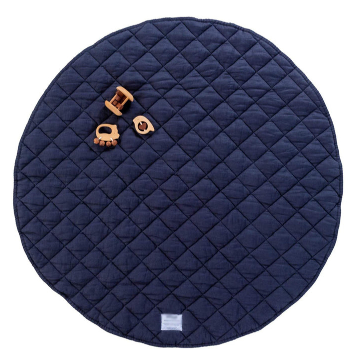 Экологичный игровой коврик Oeko Tex, стеганый коврик из французского льна для детей и детей, идеально подходит для ползания и игр