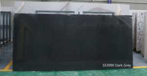 Encimera de Cuarzo Moderna de Gran Formato en Gris Oscuro Puro Directo de Fábrica con Garantía de Más de 5 Años de Vietnam - Product Image 3