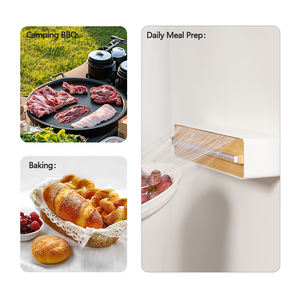 रचनात्मक डिजाइन नए प्लास्टिक एब्स स्लाइड कटर भोजन के लिए फिल्म पुनः प्रयोज्य रसोई उत्पाद के लिए एक नया प्लास्टिक एब्स स्लाइड कटर - Product Image 5