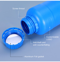 Grosir botol plastik HDPE 500ml 1 Liter, botol kemasan pupuk cair kimia kelas makanan PE anti bocor