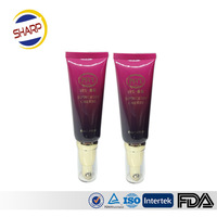 Tube cosmétique vide transparent en plastique pour emballage de lotion, fond de teint, maquillage et soins de la peau
