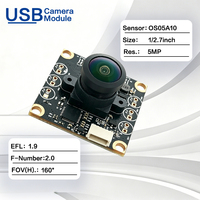 Módulo de Cámara USB OS05A10 de 5MP, 720P, 120FPS, Sensor HDR PureCel BSI de Alta Velocidad para Reconocimiento de Matrículas y Captura de Movimiento