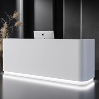 XTQT-045 Modern Ahşap Resepsiyon Bankosu, Otel ve Okul Kullanımı İçin Özelleştirilebilir Renk ve Boyutlarda Ticari Ofis Mobilyası
