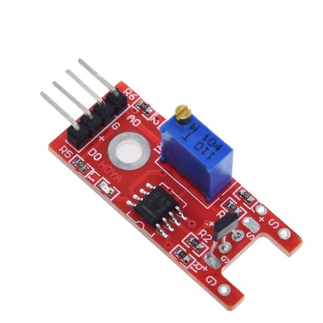 KY-024 Linear Magnetic Hall Detection Board Switch Speed Counting Hall Sensors Module for Arduino Diy KY024