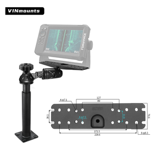 VINmounts 360 °   Perche télescopique verrouillable 14-20 pouces avec plaque 3x11 pouces pour support de sondeur VIN-TYQ-HB-07-LZ/VIN-TYQ-HB-07-Lock-LZ - Product Image 1