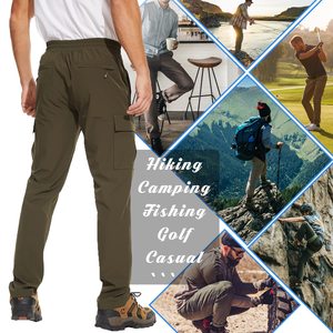 <span class=keywords><strong>Pantalon</strong></span> de randonnée, de cyclisme, de pêche, de montagne, extensible, imperméable, coupe-vent, léger, à séchage rapide, pour l'<span class=keywords><strong>été</strong></span> - Product Image 5