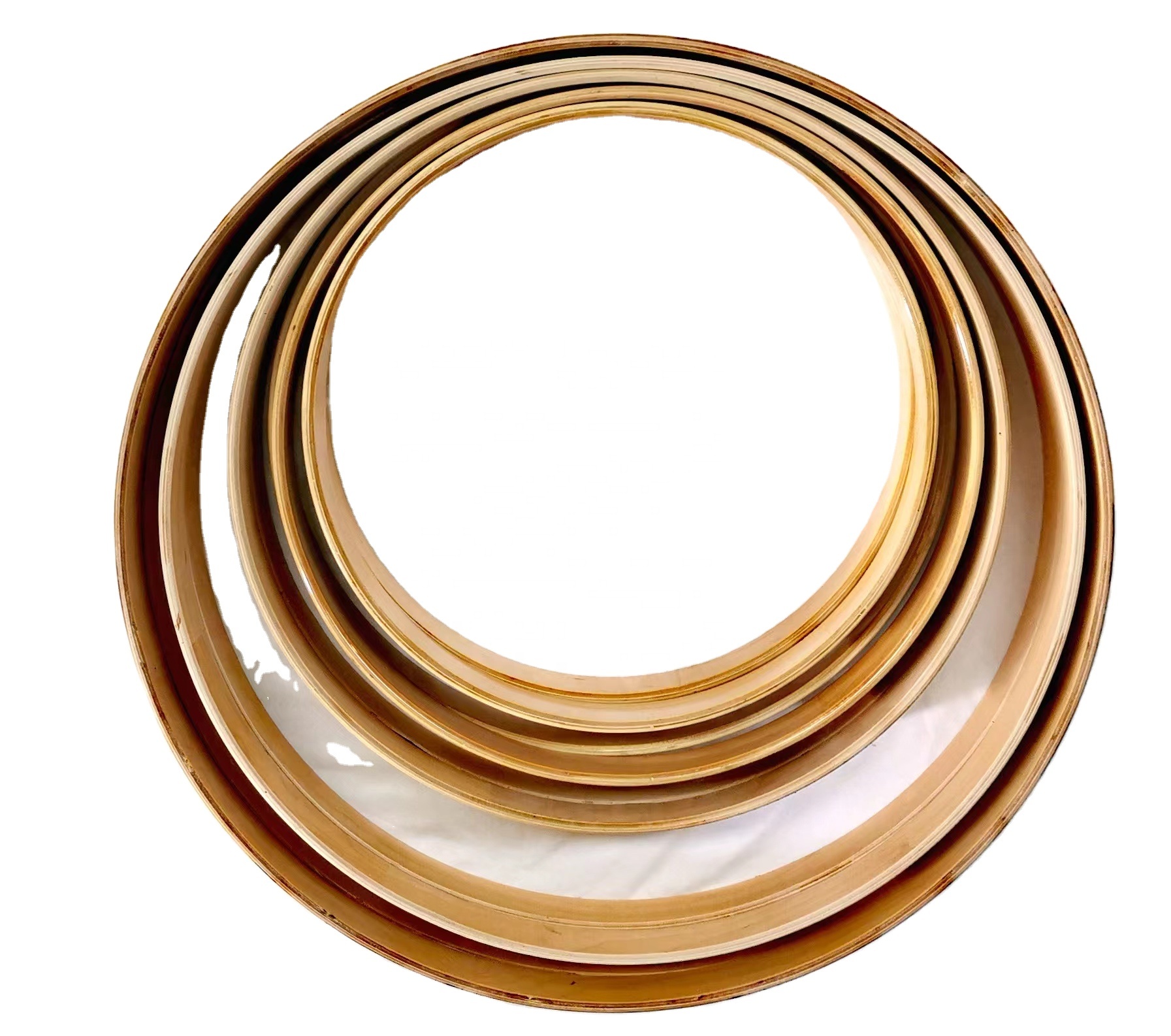 Oshhni Aros De Tambor De 6 Agujeros – Set De Aro Superior E Inferior De Metal De 16 Pulgadas, Piezas De Reparación Para Batería DIY