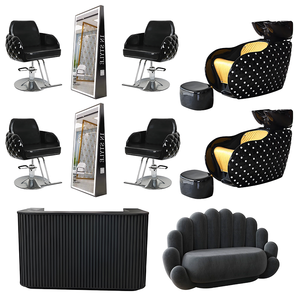 Pacchetto Arredamento Completo per Salone Soluzione Unica Barber Shop di Lusso Combinazione Libera Acquistabile Separatamente Poltrona da Parrucchiere - Product Image 2