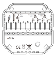 Thermostat intelligent Wi-Fi OEM pour unité de compresseur DX, contrôleur de température de climatisation CVC, système de chauffage et de refroidissement