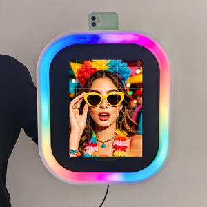Cabina de Fotos Selfie para iPad de 11 Pulgadas, Portátil, para <span class=keywords><strong>Bodas</strong></span>, Cumpleaños, Fiestas y Eventos - Product Image 1
