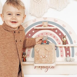 <span class=keywords><strong>Étagère</strong></span> <span class=keywords><strong>murale</strong></span> de salon avec plaque métallique pour figurines Tonie et boîte à musique, support de rangement moderne sculpté pour filles et garçons - Product Image 6