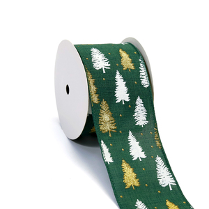 Pita Natal Berpinggir Kawat <span class=keywords><strong>10</strong></span> yard/gulung untuk Dekorasi Natal, Berbagai Macam, untuk Pembuatan Pita Hadiah DIY - Product Image 1