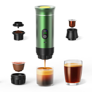 Nouvelle Version Portable de Machines à Expresso d'Extérieur, 20 Bars, Écran LED Électrique, 80ml, Compatible Capsules et Café Moulu, Cafetières Automatiques - Product Image 1