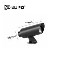 Lampe d'accentuation micro GUPO 24V 2W IP65 étanche avec déflecteur physique anti-éblouissement pour statues de jardin et vitrines