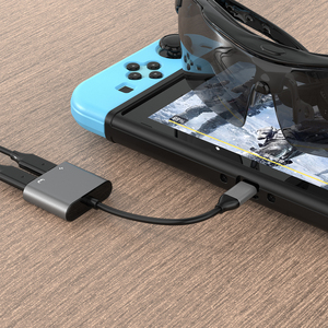 Tuti Bán Buôn 2-Trong-1 AR Thông Minh Kính Loại C Docking Station <span class=keywords><strong>Adapter</strong></span> Cho Điện Thoại Máy Tính Trò Chơi Giao Diện Điều Khiển - Product Image 4