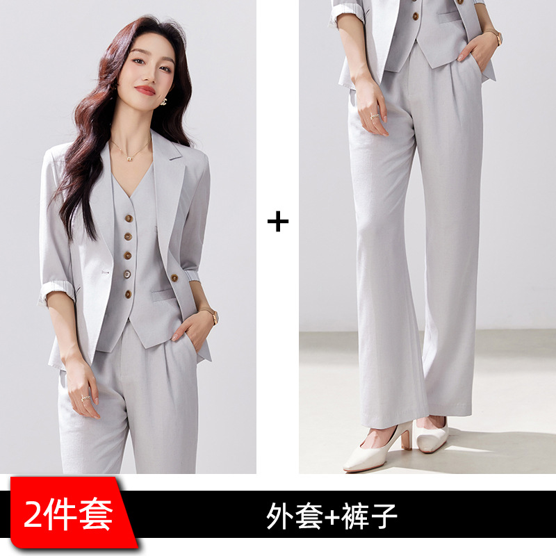 gray-blue suit trousers