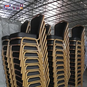 เก้าอี้งานเลี้ยงซ้อนกันสำหรับโรงแรมงานแต่งงานงานปาร์ตี้ทำจากโลหะสีดำของตกแต่งสปาเก้าอี้จัดเลี้ยง100% ลายพลอยสีดำ - Product Image 4