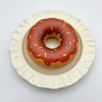 Jouets Squishy Donut à Remontée Lente en PU, Simulations Alimentaires, Faux Aliments à Presser, Jouets Anti-Stress Fidget, Vente en Gros