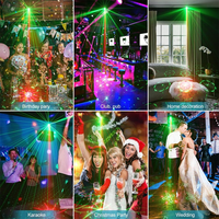 Lumières de fête DJ Disco, laser nordique et LED RGB, mode automatique activé par le son, télécommande, intérieur, karaoké, club, KTV, CRI élevé 95 | YSH