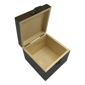 Lacquered Finish Gift Storage Packaging Luxury Custom Pine Wooden Tea Box Wholesale