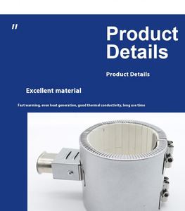 Calentadores de Barril de Alta Calidad 120V 240V 380V, Calentador de Banda Cerámico de Alta Temperatura por Inducción para Extrusora de Plástico de Alta Densidad 130mm - Product Image 6
