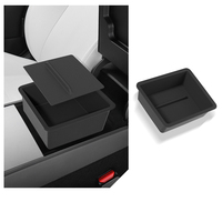 Vente chaude 3D ABS étanche à la poussière facile à nettoyer PVC Pad Version accoudoir boîte boîte de rangement pour Tesla nouveau modèle 3/Y