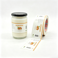 Étiquettes personnalisées en rouleau BOPP, autocollantes, imperméables, pour pots cosmétiques, pour l'emballage d'huile d'amande douce