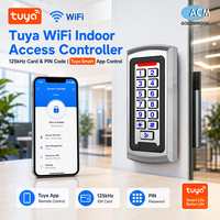 Système de serrure de porte intelligente Tuya WiFi avec clavier métallique intérieur, contrôleur d'accès 125KHz, carte, mot de passe et application, vente en gros directe d'usine OEM