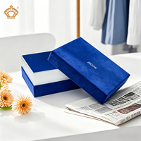 Boîte cadeau en velours rigide à deux pièces avec couvercle et base, emballage en velours personnalisé, forme et couleur sur mesure, boîte cadeau de luxe en velours pour coffrets cadeaux