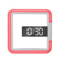 Horloge murale LED 3D Horloge de table numérique Réveil Miroir Creux Horloge murale Design moderne Veilleuse pour la maison Salon Silencieux
