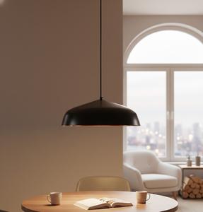 Decorative <b>Black</b> Cream Finish Brass Pendant <b>Lights</b> Ceiling Hanging Lamp LED Dimmable Custom Color Shade Easy Installation Dining - Product Image 2