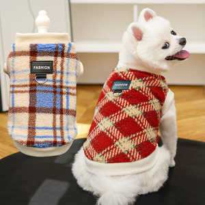 Kailina Pet <b>Clothes</b> Plaid Fleece Warm Winter Dog <b>Cat</b> Apparel - Product Image 2