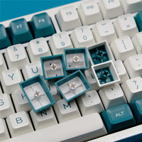 SA profil Mars vert Doubleshot Keycaps 140 + touches ensemble complet pour claviers mécaniques bricolage 6.25U 7U barre d'espace Iso entrer clé