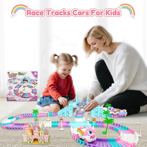 Set <span class=keywords><strong>de</strong></span> Pistas <span class=keywords><strong>de</strong></span> Carreras <span class=keywords><strong>de</strong></span> Unicornios <span class=keywords><strong>de</strong></span> 241 Piezas, Juguetes <span class=keywords><strong>de</strong></span> Pistas <span class=keywords><strong>de</strong></span> Monstruos, <span class=keywords><strong>Pista</strong></span> <span class=keywords><strong>de</strong></span> Carreras Flexible para Niños - Product Image 4