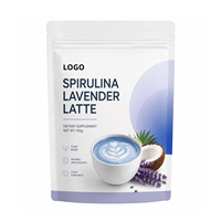 WELLBODY Marque Privée Spiruline Lavande Latte en Poudre à Base Végétale Antioxydant Naturel Boisson Apaisante Équilibrante Relaxante en Poudre Vente en Gros