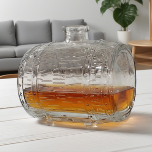 Offre Spéciale – Bouteille <span class=keywords><strong>de</strong></span> <span class=keywords><strong>Vin</strong></span> en Verre Créative en Forme <span class=keywords><strong>de</strong></span> Baril <span class=keywords><strong>de</strong></span> 1000 ml – Bouteille <span class=keywords><strong>Vide</strong></span> pour <span class=keywords><strong>Vin</strong></span> <span class=keywords><strong>de</strong></span> Fruits – Prise en Charge <span class=keywords><strong>de</strong></span> la Personnalisation du LOGO - Product Image 5