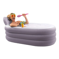 Baignoire gonflable portable pliable en PVC pour une seule personne adulte Spa Hot Tub