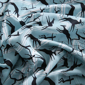 Venta al por mayor de alta calidad Animal impreso hasta la rodilla vestido de seda de morera mujeres 100% vestido de seda natural - Product Image 5