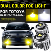 Feux auxiliaires LED IP67 à faisceau large pour conduite tout-terrain, travail, Toyota Harrier Venza 4x4, Jeep, SUV, VTT, moto, camion