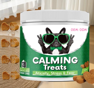 Los masticables calmantes nutricionales para mascotas <span class=keywords><strong>al</strong></span> por mayor de fábrica OEM promueven un suplemento de relajación para perros <span class=keywords><strong>alergia</strong></span> apoyo inmunológico - Product Image 1