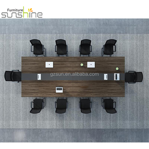 <span class=keywords><strong>Tavolo</strong></span> di riunione personalizzato di alta qualità per <span class=keywords><strong>12</strong></span> + persone moderne mobili per ufficio commerciale - Product Image 3