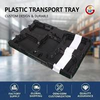Bandeja de Separación para Motor YZG Auto Parts, Paletas de Transporte Apilables de HDPE de Alta Resistencia para Uso Industrial