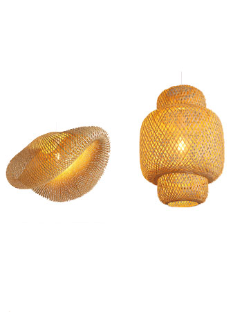 Ретро лампы ручной работы для отеля бара домашние подвесные лампы бамбуковый абажур