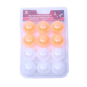 Konford Custom 12 PCs 6PCs Blister Pack Plástico Tenis de mesa OEM Impreso Logo Venta al por mayor <span class=keywords><strong>Pingpong</strong></span> con tarjeta de color Pelotas de ping-pong - Product Image 3